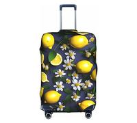 DJnni Native American Pattern Travel Box Protective Cover,Suitcase Cover,Travel Luggage Cover,Suitcase Protector Fits 18-32 In, Lemon And Flower, M