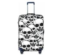 DJnni Native American Pattern Travel Box Protective Cover,Suitcase Cover,Travel Luggage Cover,Suitcase Protector Fits 18-32 In, Many Mexican Skull, S