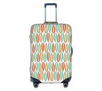DJnni Owl Rabbit Birds Fox Travel Box Protective Cover,Suitcase Cover,Travel Luggage Cover,Suitcase Protector Fits 18-32 In, Mid-Century Modern Style, S
