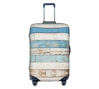DJnni Owl Rabbit Birds Fox Travel Box Protective Cover,Suitcase Cover,Travel Luggage Cover,Suitcase Protector Fits 18-32 In, Old Wooden Board, XL