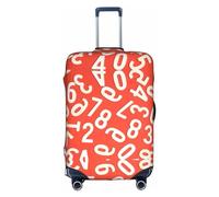 DJnni Owl Rabbit Birds Fox Travel Box Protective Cover,Suitcase Cover,Travel Luggage Cover,Suitcase Protector Fits 18-32 In, Numbers Arts, L
