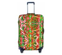 DJnni Owl Rabbit Birds Fox Travel Box Protective Cover,Suitcase Cover,Travel Luggage Cover,Suitcase Protector Fits 18-32 In, Merry Christmas.2, S