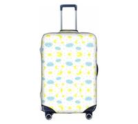 DJnni Owl Rabbit Birds Fox Travel Box Protective Cover,Suitcase Cover,Travel Luggage Cover,Suitcase Protector Fits 18-32 In, Moon Cloud Star, M