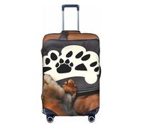 DJnni Penguins On The Iceberg Travel Box Protective Cover,Suitcase Cover,Travel Luggage Cover,Suitcase Protector Fits 18-32 In, Lover Dog Paws, M
