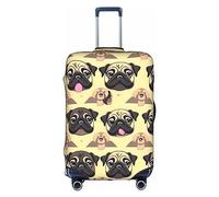 DJnni Penguins On The Iceberg Travel Box Protective Cover,Suitcase Cover,Travel Luggage Cover,Suitcase Protector Fits 18-32 In, Many Cute Pug, M