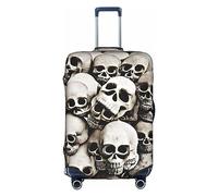 DJnni Pickleball Balls Colors Travel Box Protective Cover,Suitcase Cover,Travel Luggage Cover,Suitcase Protector Fits 18-32 In, Mexican Skull, M