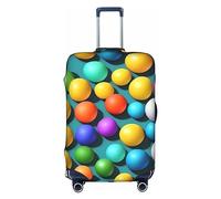 DJnni Pickleball Balls Colors Travel Box Protective Cover,Suitcase Cover,Travel Luggage Cover,Suitcase Protector Fits 18-32 In, Pickleball Balls Colors, L
