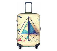 DJnni Pickleball Balls Colors Travel Box Protective Cover,Suitcase Cover,Travel Luggage Cover,Suitcase Protector Fits 18-32 In, Math Geometry Geek Calculus, L