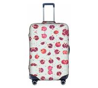 DJnni Pomeranians Cartoon Flowers Travel Box Protective Cover,Suitcase Cover,Travel Luggage Cover,Suitcase Protector Fits 18-32 In, Pomegranate Pattern, M
