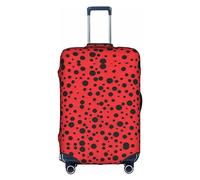 DJnni Pomeranians Cartoon Flowers Travel Box Protective Cover,Suitcase Cover,Travel Luggage Cover,Suitcase Protector Fits 18-32 In, Polka Dot., M