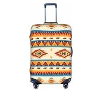 DJnni Purple Flowers Travel Box Protective Cover,Suitcase Cover,Travel Luggage Cover,Suitcase Protector Fits 18-32 In, Native American Print, S