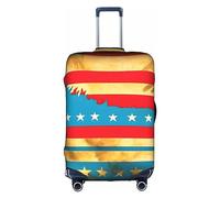 DJnni Purple Flowers Travel Box Protective Cover,Suitcase Cover,Travel Luggage Cover,Suitcase Protector Fits 18-32 In, Native Hawaiian Flag, M