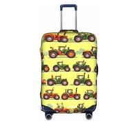 DJnni Rainbow Hearts Travel Box Protective Cover,Suitcase Cover,Travel Luggage Cover,Suitcase Protector Fits 18-32 In, Green Fields Farming Machine, XL