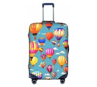 DJnni Retro Baseball Brown Travel Box Protective Cover,Suitcase Cover,Travel Luggage Cover,Suitcase Protector Fits 18-32 In, Hot Air Colorful Balloons, S