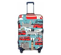 DJnni Retro Cool Camera Collection Travel Box Protective Cover,Suitcase Cover,Travel Luggage Cover,Suitcase Protector Fits 18-32 In, I Like London, L
