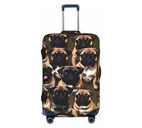 DJnni Retro Cool Camera Collection Travel Box Protective Cover,Suitcase Cover,Travel Luggage Cover,Suitcase Protector Fits 18-32 In, Imagen De Pug-standard, L