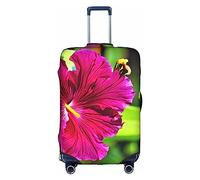 DJnni Retro Cool Camera Collection Travel Box Protective Cover,Suitcase Cover,Travel Luggage Cover,Suitcase Protector Fits 18-32 In, Hibiscus Flower, XL