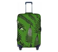 DJnni Retro Mermaid Travel Box Protective Cover,Suitcase Cover,Travel Luggage Cover,Suitcase Protector Fits 18-32 In, Natural Plant Silhouette Fern Leaves, S
