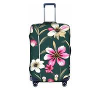 DJnni Retro Mermaid Travel Box Protective Cover,Suitcase Cover,Travel Luggage Cover,Suitcase Protector Fits 18-32 In, Plants Floral Flowers, M