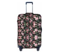 DJnni Santa Claus Christmas Travel Box Protective Cover,Suitcase Cover,Travel Luggage Cover,Suitcase Protector Fits 18-32 In, Safflower Leaf, L