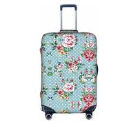 DJnni Santa Claus Christmas Travel Box Protective Cover,Suitcase Cover,Travel Luggage Cover,Suitcase Protector Fits 18-32 In, Rose Flowers., M