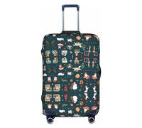 DJnni Santa Claus Christmas Travel Box Protective Cover,Suitcase Cover,Travel Luggage Cover,Suitcase Protector Fits 18-32 In, Santa Claus Christmas, XL