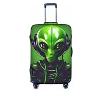 DJnni Sharks Nautical Travel Box Protective Cover,Suitcase Cover,Travel Luggage Cover,Suitcase Protector Fits 18-32 In, Green Long Ear Alien, XL