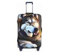 DJnni Sport Baseball Travel Box Protective Cover,Suitcase Cover,Travel Luggage Cover,Suitcase Protector Fits 18-32 In, Husky Dog, S