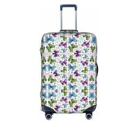DJnni Star Constellation Map Travel Box Protective Cover,Suitcase Cover,Travel Luggage Cover,Suitcase Protector Fits 18-32 In, Spring Colorful Butterfly, S