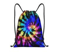 Djnni Tie Dye Drawstring Pocket,Lightweight Gym Backpack,Large Capacity,Travel,Yoga Studio,Swimming,Beach,Unisex