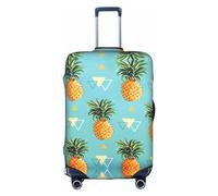 DJnni Tropical Plants Travel Box Protective Cover,Suitcase Cover,Travel Luggage Cover,Suitcase Protector Fits 18-32 In, Tropical Fruit Pineapple, M