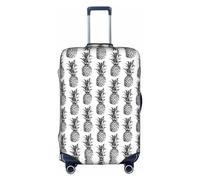 DJnni Tropical Plants Travel Box Protective Cover,Suitcase Cover,Travel Luggage Cover,Suitcase Protector Fits 18-32 In, Tropical Theme Pineapple Fruit Pattern, M