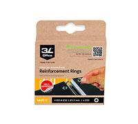 Djois Clear Self Adhesive Polypropylene Reinforcement Rings (Pack of 500)