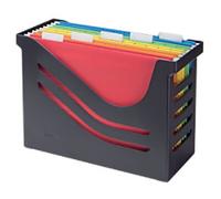 Djois Re-Solution Suspension File Box A4 15 Plastic Black