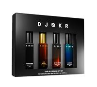 Djokr Perfume Gift Set for Men Pack of 4x20 ML | Eau De Parfum | Premium Luxury Long Lasting Fragrance Spray | Signature, Wicked, Oud Wood, Marine (4x20 ml)