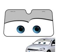 Djowyh Car Sun Visor, Cartoon Eyes Front Car Windshield, Windscreen Sun Protection Comes with Storage Bag, for Certain Saloons, Va-ns & SUVs, 130 x 70 cm, XNJQOA4YFS5MQ8QLEIPG