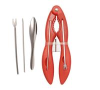 Djowyh Crab Crab Crackers and Tools, Seafood Crackers and Tools, Crab Picker Set, Crab Claw Utensil Set, Non-Slip Ergonomic Seafood Tools, for Crab Legs