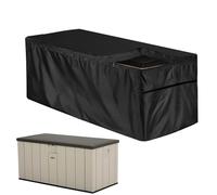 Djowyh Garden Cushion Chest All-Purpose Chest Cushion Box for Outdoor Deck Boxes with Drawstring Waterproof 210D Oxford Cushion Box Storage Ottoman Bench for Deck Box