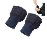 Djowyh Knitted cuffs for jacket sleeves, 1 pair of ribbed knit replacement cuffs, ribbed knit sleeve extenders, for coats, down jackets, shirts, wind jackets, jumpers, uniforms, work wear, sapphire