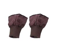 Djowyh Knitted cuffs for jacket sleeves, 1 pair of ribbed knit replacement cuffs, ribbed knit sleeve extenders, for coats, down jackets, shirts, wind jackets, jumpers, uniforms, work wear, coffee