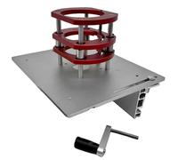 Djowyh Lifting System for Router Table, Router Lift Systems, Heavy Duty Aluminium Alloy Router Lift System Kit - Anti-Rust Lifting System Base Clear Scale Woodworking Tools Engraving Tools for