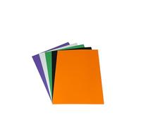 DJP 160gsm A4 Halloween Coloured Assorted Card Crafts Pack - 50 Sheets (10 Each Colour)