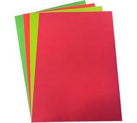 DJP 80gsm A4 Christmas Festive Paper Pack - Red/Green Coloured (Pack of 100 Sheets) - 25 Sheets Each Colour