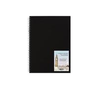 DJP A3 Sketch Book - Portrait Hardback Wiro Bound Portrait Sketchbook for Drawing & Sketching - 130gsm Cartridge Paper - 80 Pages (40 Sheets)