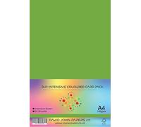 DJP A4 160gsm Intensive Green Coloured Craft Card (50 Sheets)