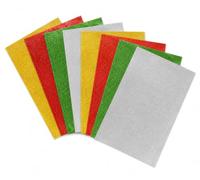 DJP A4 Glitter Card Assorted Christmas Coloured Pack 20 Sheets. Red, Green, Gold & Silver. 5 Each Colour - 230gsm Non-Shed Glitter Cardstock. Perfect for Card Making, Cricut & Christmas Decor