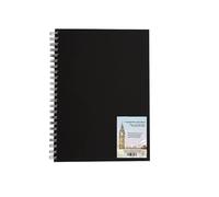 DJP A4 Sketch Book - Portrait Hardback Wiro Bound Portrait Sketchbook for Drawing & Sketching - 130gsm Cartridge Paper - 80 Pages (40 Sheets)
