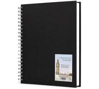DJP A4 Sketchbook - Portrait Hardback Wiro Bound Portrait Sketchbook for Drawing & Sketching - 40 Sheets (80 Pages) - 120gsm Cartridge Paper