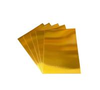 DJP Gold Mirror Card Metallic Cardstock 230gsm for DIY Projects Wedding Birthday Party Decoration - Pack of 25 Sheets