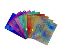 DJP Holographic Metallic Assorted Colour Mirror Card Sheets - Pack of 10-230gsm Holographic Card